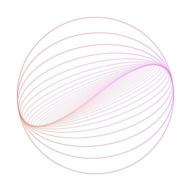 Soyut Pembe Gradyan Geometrik Spirograf Çember Vektörü.