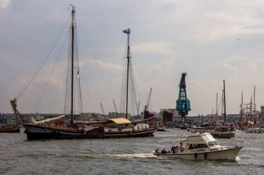 Amsterdam, Hollanda, 19 Ağustos 2015. Bu fotoğraf Amsterdam Sail etkinliği sırasında çekildi. Bu resim sadece editörler için..