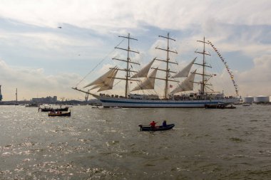 Amsterdam, Hollanda, 19 Ağustos 2015. Bu fotoğraf Amsterdam Sail etkinliği sırasında çekildi. Bu resim sadece editörler için..