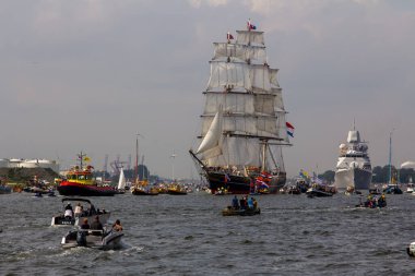Amsterdam, Hollanda, 19 Ağustos 2015. Bu fotoğraf Amsterdam Sail etkinliği sırasında çekildi. Bu resim sadece editörler için..