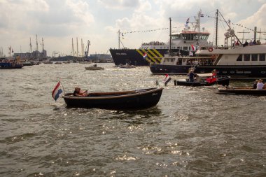 Amsterdam, Hollanda, 19 Ağustos 2015. Bu fotoğraf Amsterdam Sail etkinliği sırasında çekildi. Bu resim sadece editörler için..