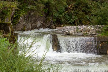 Napplach, Carinthia, Avusturya 'da şelaleli manzara fotoğrafı