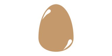 Illustration of a light brown egg shape