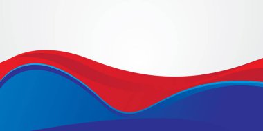 Kırmızı ve mavi dalga soyut arkaplan