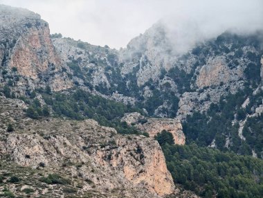 Bulut Kireç Taşı Kanyonunu Çamlarla, Katmanlı Stratalarla ve Bulutlu Gök Altındaki Erotik Kaya oluşumlarıyla doldurdu,