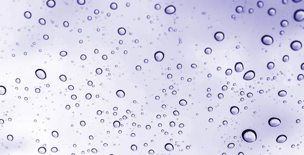 유리 위에 빗방울. — 스톡 사진
