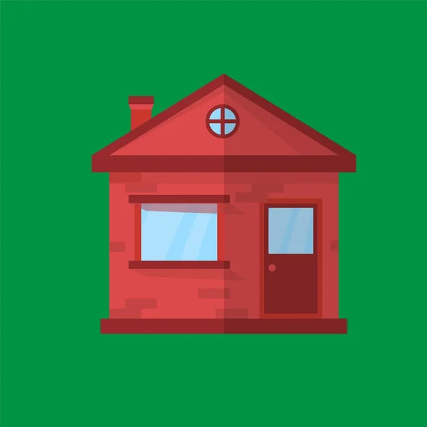 Une petite maison colorée. Une maison de campagne ou un chalet. Illustration vectorielle — Image vectorielle