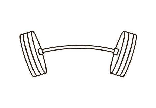 Serbest ağırlık spor salonu güçlü emoji sembolü simge vektör resimleme izole düz