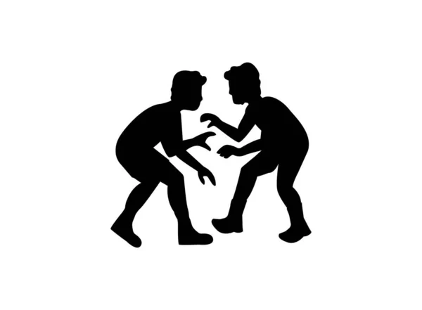 men wrestling sports wrestler man wrestlers red blue emoji symbol sign icon vector illustration isolated flat 
