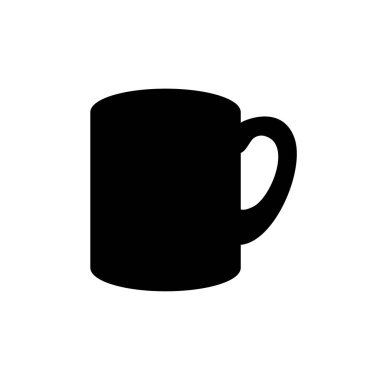 Beyaz kahve fincanı, sütlü kahve, sütlü kahve, emoji sembolü simge çizimi, izole edilmiş düz resim.