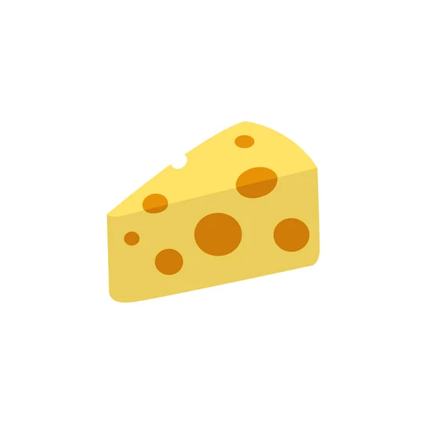 Peynir dilimleme delikleri peynirli peyniri dilimliyor İsviçre peyniri gouda emmental lezzetli emoji sembolü simge çizimi izole edilmiş düz çizim