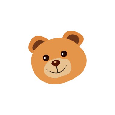 Oyuncak oyuncak hediye sevimli yumuşak pelüş emoji sembolü simge vektör çizimi izole edilmiş düz