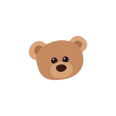 Oyuncak oyuncak hediye sevimli yumuşak pelüş emoji sembolü simge vektör çizimi izole edilmiş düz