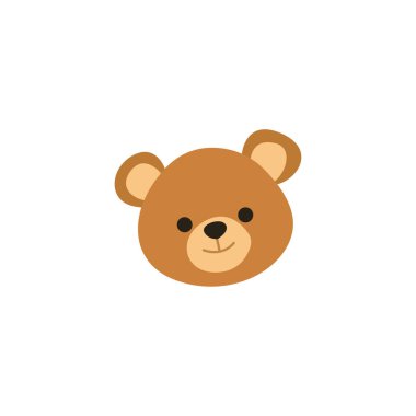 Oyuncak oyuncak hediye sevimli yumuşak pelüş emoji sembolü simge vektör çizimi izole edilmiş düz