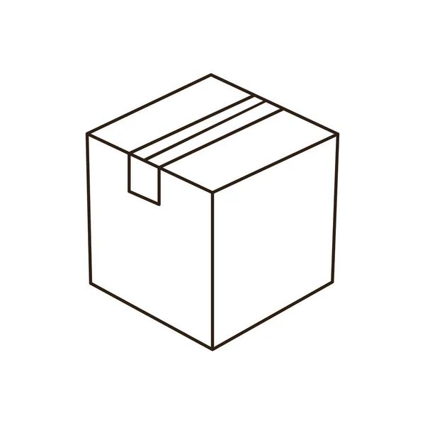 shipping package post cardboard box taped delivery packaging parcel shopping emoji symbol sign icon vector illustration isolated flat