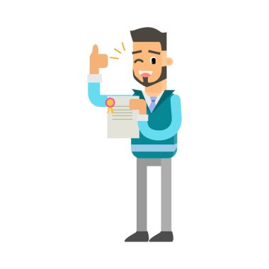 Dizüstü bilgisayarı ve akıllı telefon vektör tasarımına sahip iş adamı