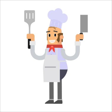 Çizgi film karakteri kadın şef