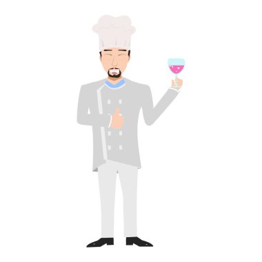 Bir tepsi şarapla garson.