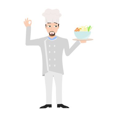 Bir tepsi yemek ve yemek.