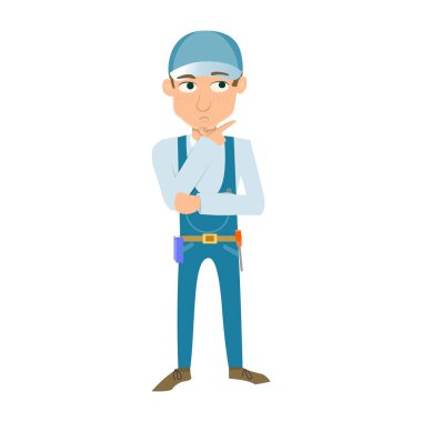 Üniformalı ve maskeli genç erkek