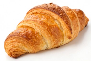 beyaz izole lezzetli ay çöreği