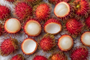 tropik rambutan meyvesi, Tayland.