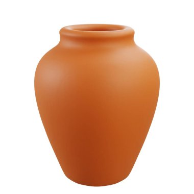 3 boyutlu geleneksel anglo çömleği kahverengi renkli, kültürel projeler, dekorasyon, çömlek tasarımı ve sanat eğitimi sergileri için mükemmel.