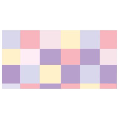 2D colorful checkered pattern in soft tones, perfect for backgrounds, tapes, scrapbook decorations, and creative pastel designs.