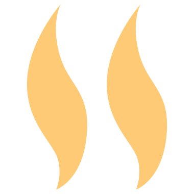 Yumuşak pastel renkte 2B altın alev şekli, yaratıcı dekorasyon, el işi projeleri, çıkartmalar ve estetik tasarımlar için mükemmel..