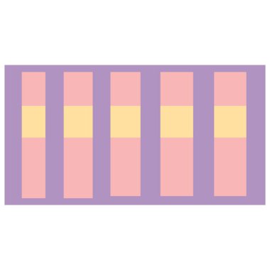 2D pastel column pattern in soft purple and yellow tones, perfect for harmonious cute decoration and digital design projects.