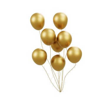 Klas parti dekorasyonu için parıltılı desenli 3D altın lateks balonlar düğünler, doğum günleri ve lüks kutlamalar için mükemmel..