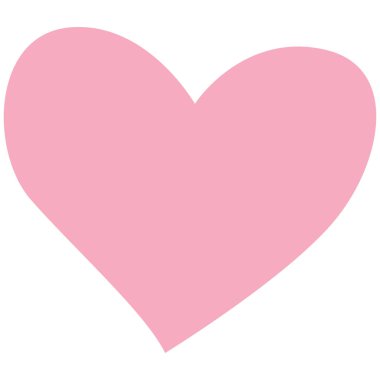 2D yumuşak pembe kalp, sıcak tonda, aşk kartları için ideal, sevimli dekorasyonlar, romantik planlar, ve tatlı yaratıcı temalar..