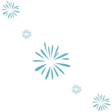 Yumuşak kıvılcım desenli 2B parlak mavi parlama, ışık efektleri için ideal, gökyüzü temalı sanat, ve soyut minimal grafik tasarımlar.