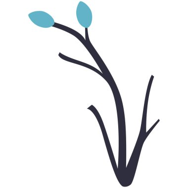 2B yumuşak botanik sapı yumuşak akış ve ince şekil, doğa tasarımları, minimalist sanat, çiçek projeleri ve organik dekorasyon için ideal..