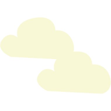 2d yumuşak minimal biçimli beyaz bulutlar, gökyüzü arkaplanı için mükemmel, sakin hava teması, ya da yaratıcı rüya gibi proje kullanımı.