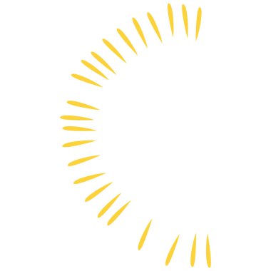 Yarı dairesel ışık deseninin 2B tasarımı, modern ve sanatsal dokunuşu olan eşsiz bir ışıklandırma elemanına ihtiyaç duyan projeler için mükemmel..