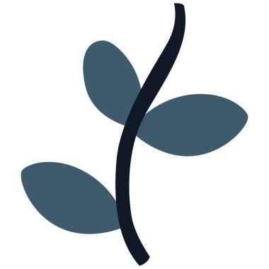 Bitki filizlerinin 2B tasarımı, büyümeyi ve doğayı sembolize eder, sanatsal ve yaratıcı projelerde botanik veya çevresel temalar için mükemmeldir..