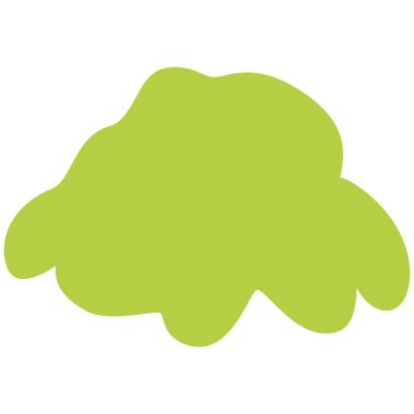 2d basit yeşil çalılık element düz minimal stil doğa sahneleri için idealdir manzara arka planlar ve yaratıcı tasarım projeleri