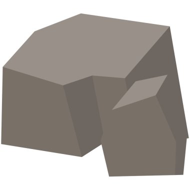 Arazi tasarımı, kayalık manzaralar, çevre sahneleri, jeoloji eğitimi ve doğa temelli görseller için mükemmel engebeli yüzeyi olan 2D çatlak kaya..