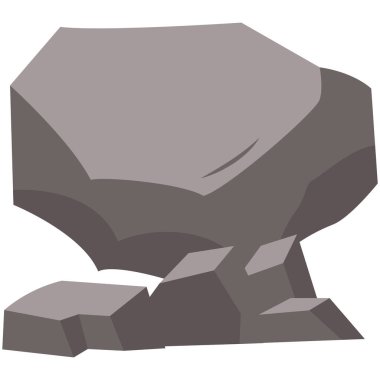 2D katmanlı taş kaya yığını kayalık arazi, doğal manzara, jeoloji görselleri ve çevre tasarım varlıkları için idealdir..