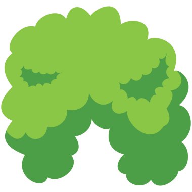 2d alçak çalı ağacı, bahçe manzaraları, açık hava manzaraları, çevresel görseller ve doğal arazi tasarımı için uygun kompakt formda..