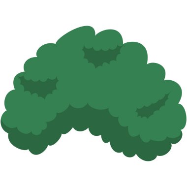 2d alçak çalı ağacı, orman katmanları, peyzaj manzaraları, eko projeleri ve doğa tasarımları için mükemmel..