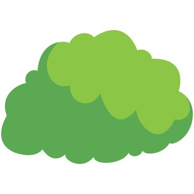 2D yuvarlak çalı ağacı bahçeler, eko sahneleri, açık alan görselleri ve doğal arazi tasarımları için uygun..