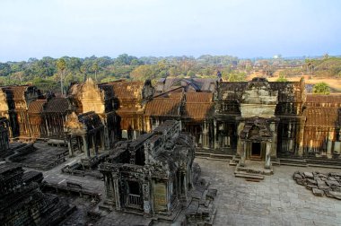Angkor, Kamboçya. Tapınaklar, dini binalar, taş oymalar, doğanın taşa karşı zaferi..