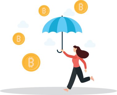 Gelir koruması, güvenlik ya da güvenlik görevlisi yatırım kârı, varlık koruma veya sigorta, risk yönetimi kavramı. .