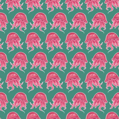  stilize denizanası desen