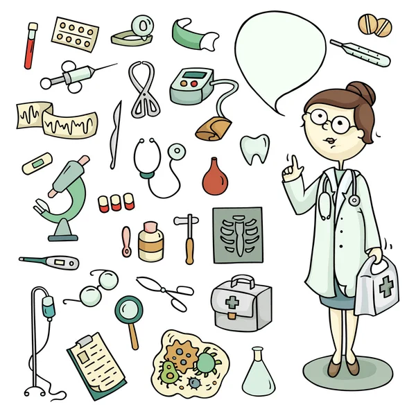  Doktor ve laboratuar ekipman kümesi