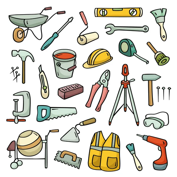 Set of  operating tools — Stock Vector