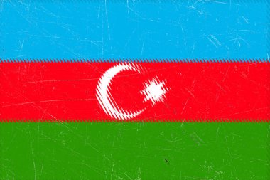 Azerbaycan bayrağında mavi, kırmızı ve yeşilden oluşan yatay üçgen bir bayrak beyaz hilal ve yıldızla vatanseverlik hissi uyandırıyor..