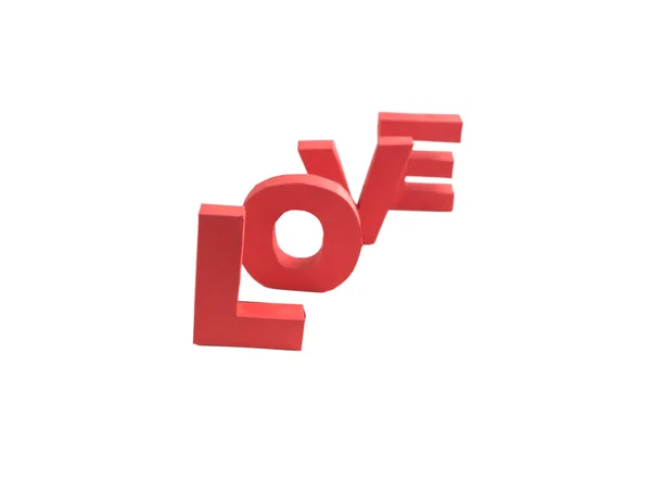 Het woord liefde is opgebouwd uit drie-dimensionale brieven — Stockfoto